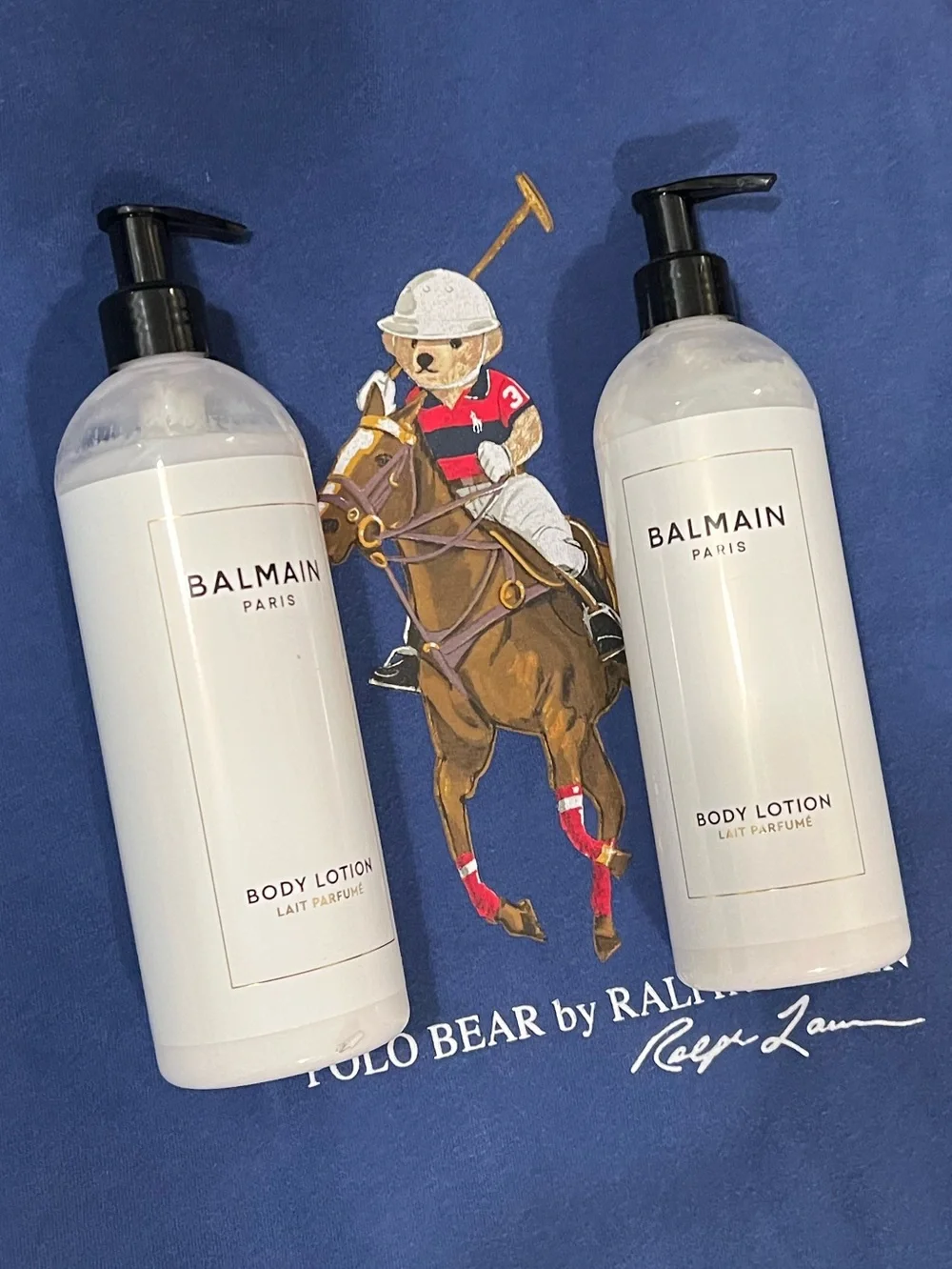 2 NEW LOT Balmain White Body Lotion Hydrating Scented SET